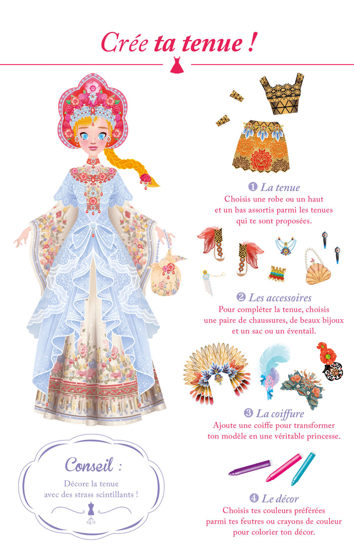 Princesses du monde - bloc à spirale