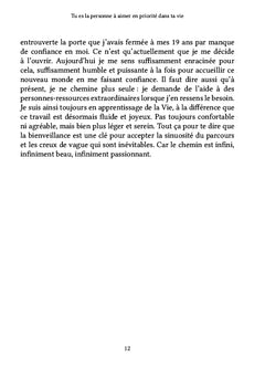 Tu es la personne à aimer en priorité dans ta vie
