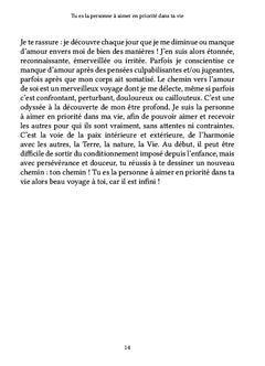 Tu es la personne à aimer en priorité dans ta vie