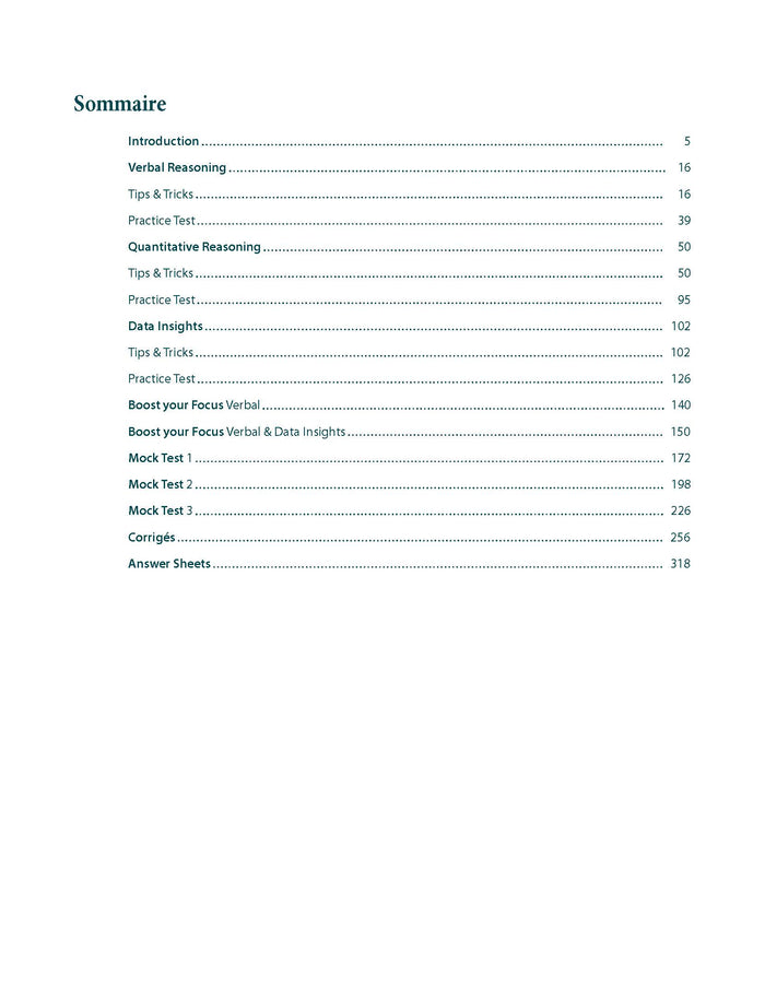 L'intégrale GMAT - Graduate Management Admission Test - Focus edition 2024
