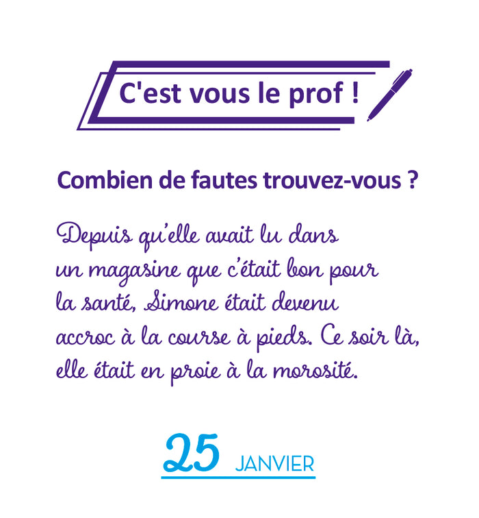 365 jours sans fautes !