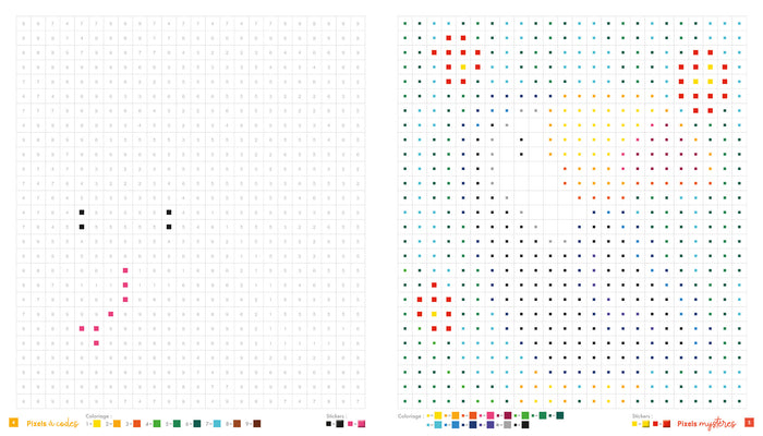 Colos pixels et stickers - oh, les animaux !