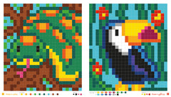 Colos pixels et stickers - oh, les animaux !