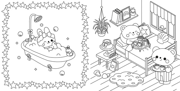 Coloriages mes petits amis - Si bien chez nous !