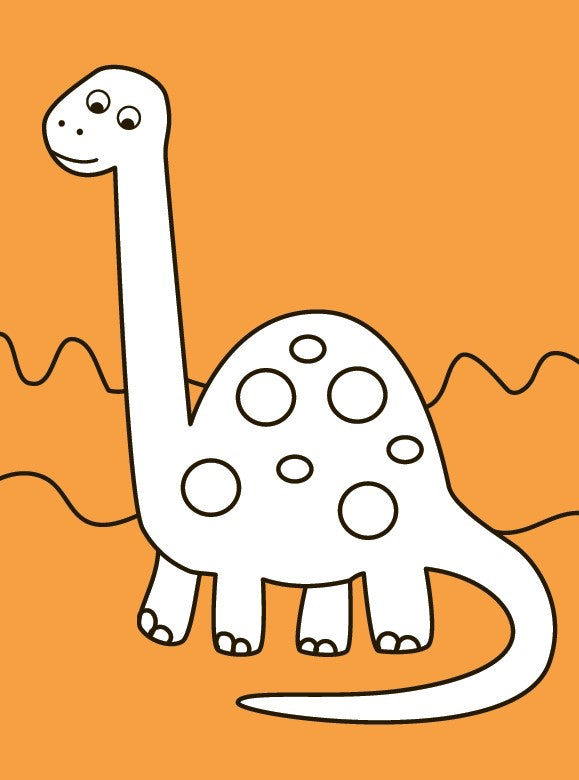Mon livre à colorier - Les dinosaures