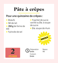 Mini calendrier - Cuisine AZ, 365 recettes gourmandes