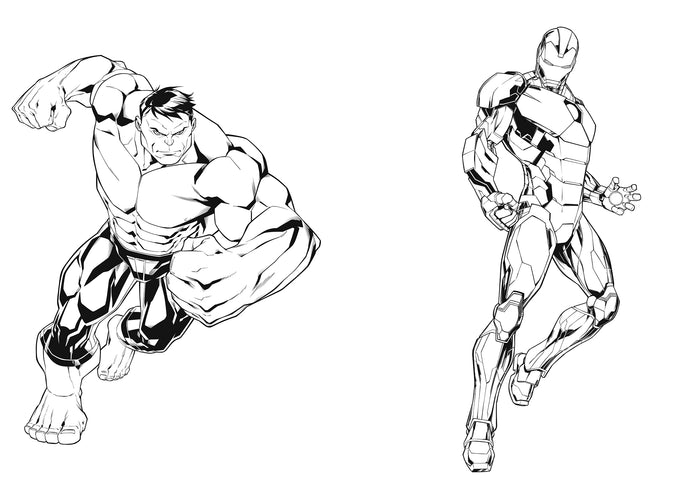 AVENGERS  - Mes colos + autocollants - MARVEL