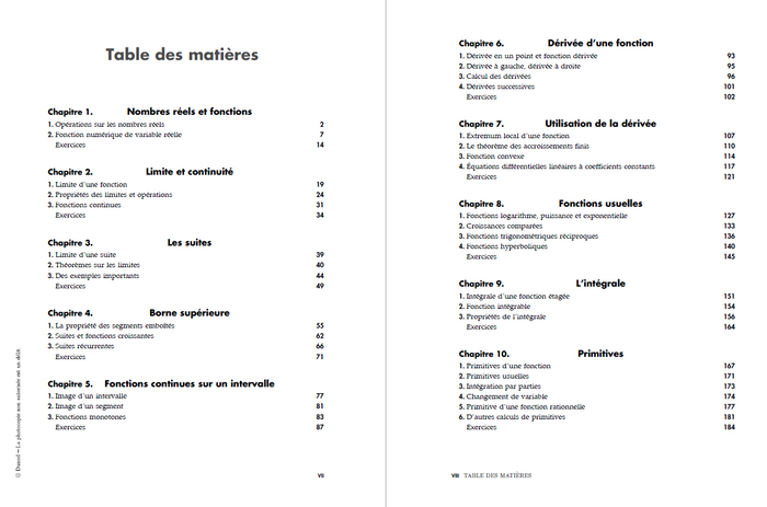 Analyse - Licence 1re année - 3e éd.