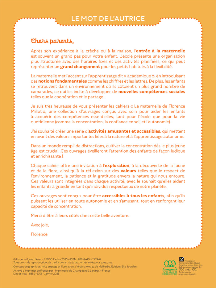 Je rentre en maternelle