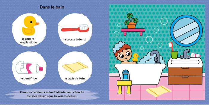 Mon premier je colorie avec de l'eau: Ma journée