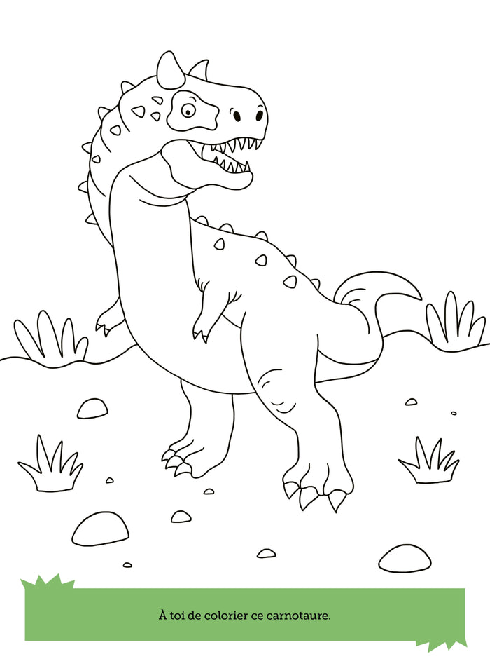 Les dinosaures : Je joue et je colorie