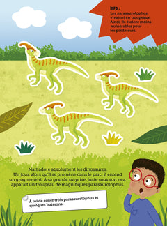 Les dinosaures - Je colle et j'apprends