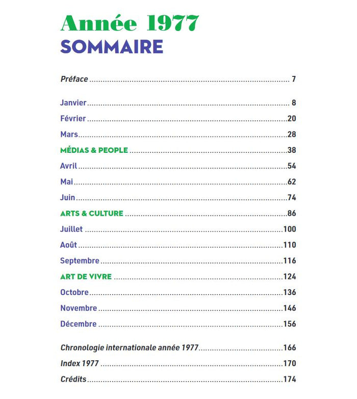 Les Années-Mémoire volume 1977