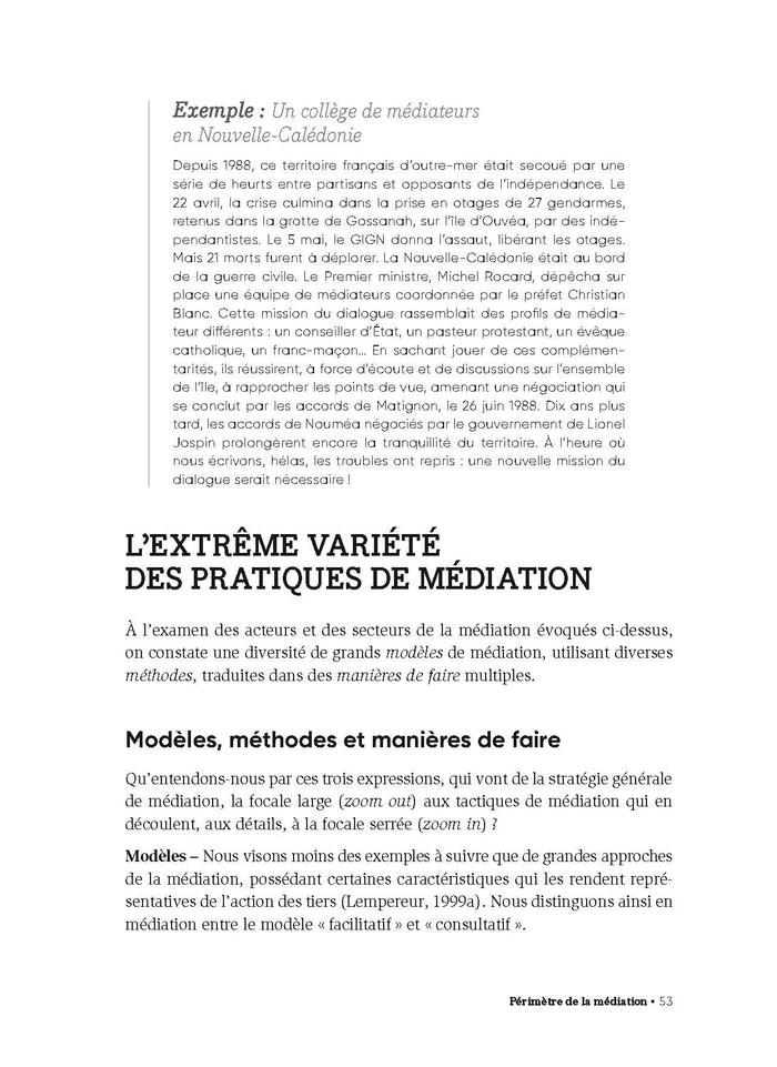 Méthodes de médiation