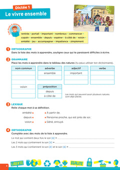 En route pour la dictée ! CM - Notre aventure citoyenne - Cahier élève
