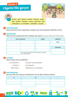 En route pour la dictée ! CM - Notre aventure citoyenne - Cahier élève