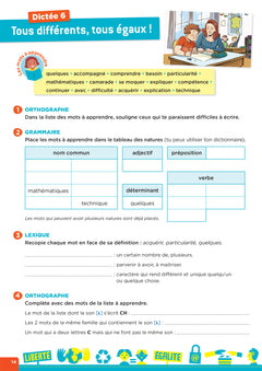 En route pour la dictée ! CM - Notre aventure citoyenne - Cahier élève