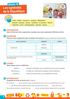 En route pour la dictée ! CM - Notre aventure citoyenne - Cahier élève