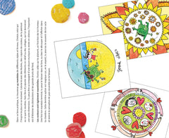 Mandalas avec le monstre des couleurs