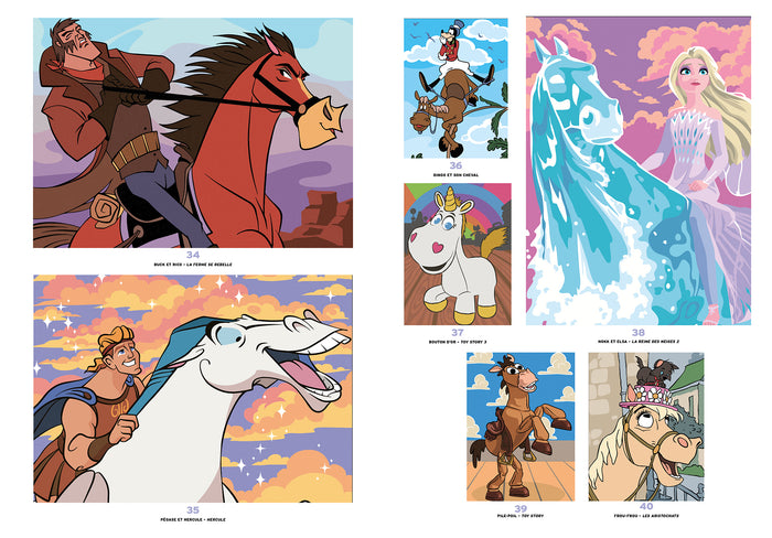Coloriages mystères Disney - Chevaux
