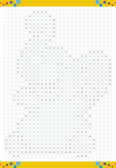 Coloriages mystères pixels avec 10 crayons de couleur