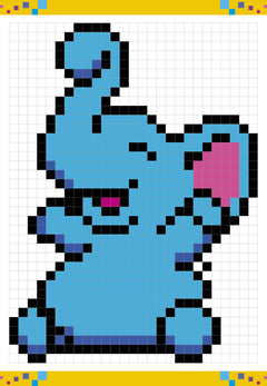 Coloriages mystères pixels avec 10 crayons de couleur