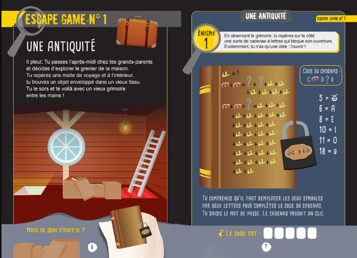 Escape game des petits génies