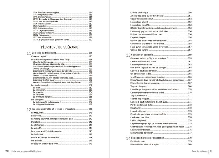 Ecrire pour le cinéma et la télévision