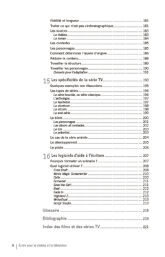 Ecrire pour le cinéma et la télévision