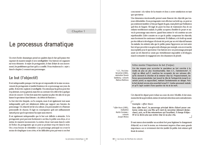 Ecrire pour le cinéma et la télévision