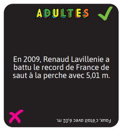 Apéro VRAI ou FAUX en famille