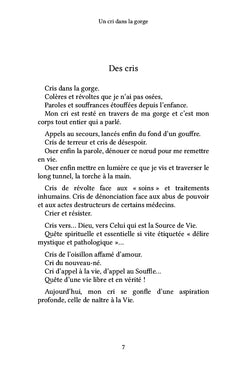 Un cri dans la gorge