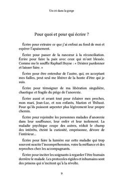 Un cri dans la gorge