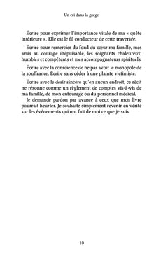 Un cri dans la gorge