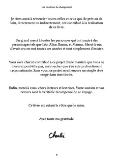 Les Couleurs du changement