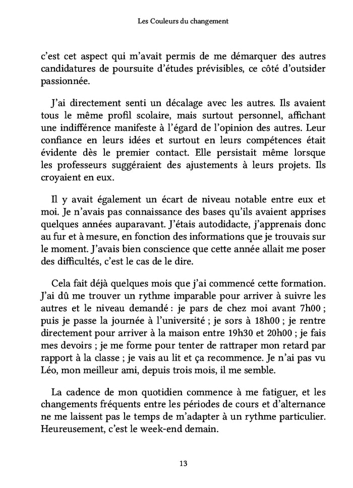 Les Couleurs du changement