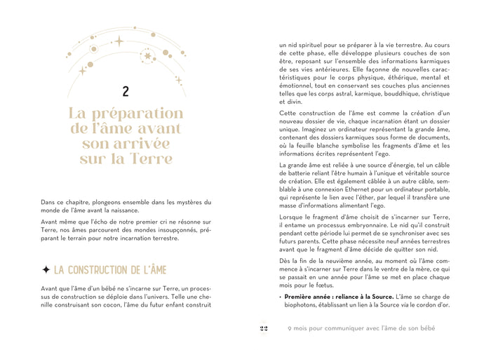 9 mois pour communiquer avec l'âme de son bébé