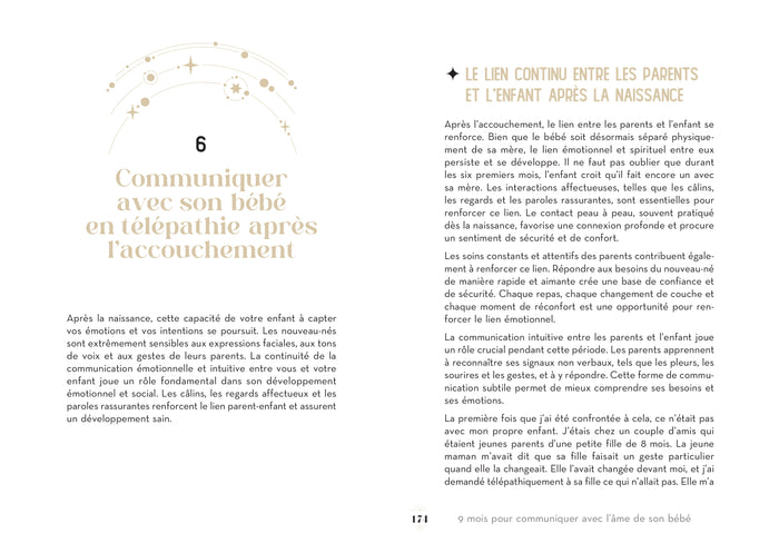 9 mois pour communiquer avec l'âme de son bébé