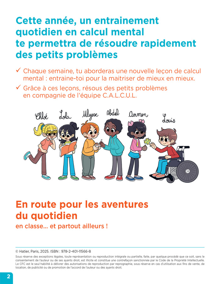 En route pour le calcul mental ! Le calcul au quotidien CE1 - Cahier élève