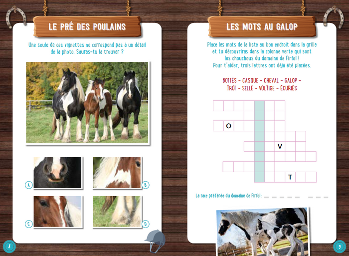 Enigmes et casse-têtes au galop