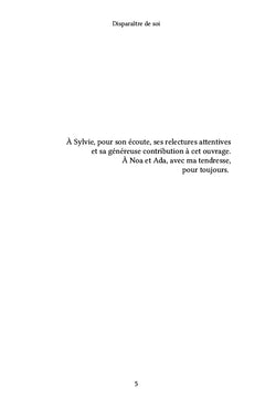 Disparaître de soi