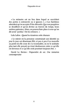 Disparaître de soi