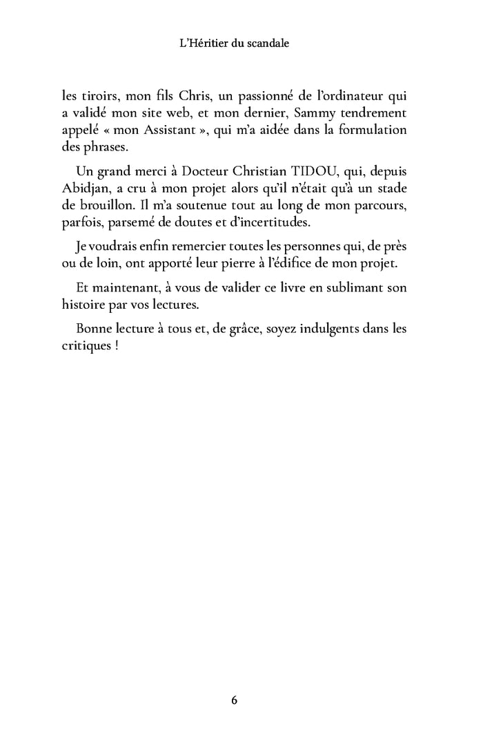 L'héritier du scandale