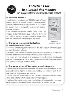 Entretiens sur la pluralité des mondes (oeuvre au programme du Bac de français 2026, 1re)