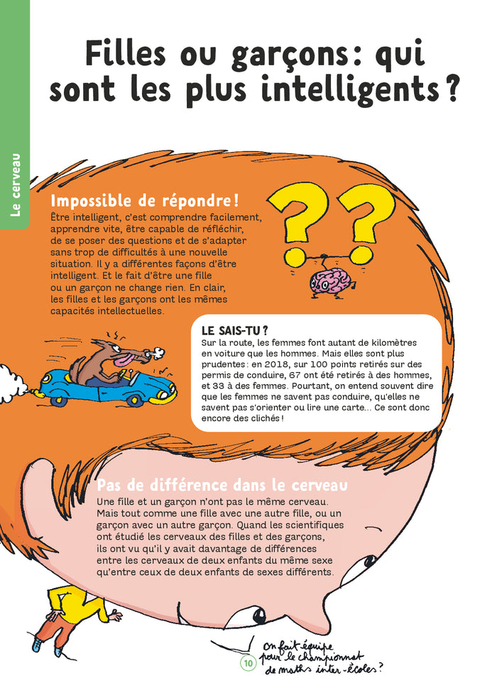 Cahier pas bête, l'égalité filles garçons