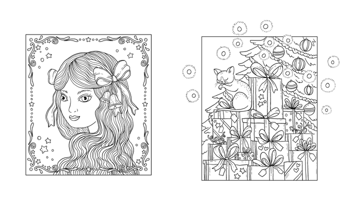 Coloriages fééries d'hiver