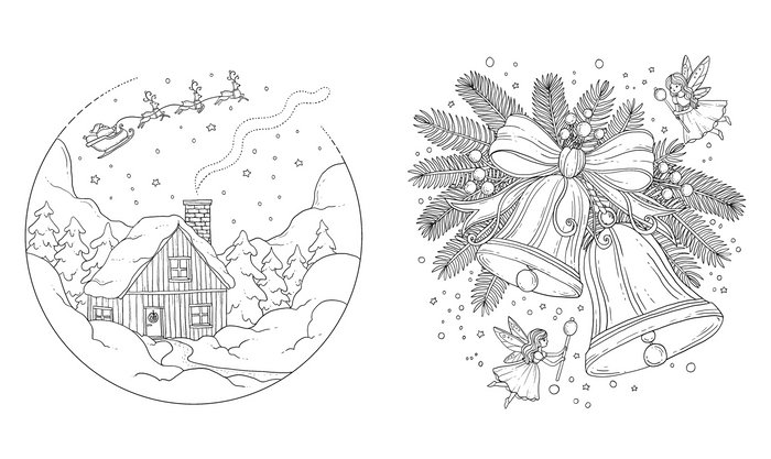 Coloriages fééries d'hiver