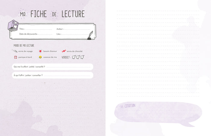 Bibliothérapie - le journal de mes livres: Un carnet à compléter