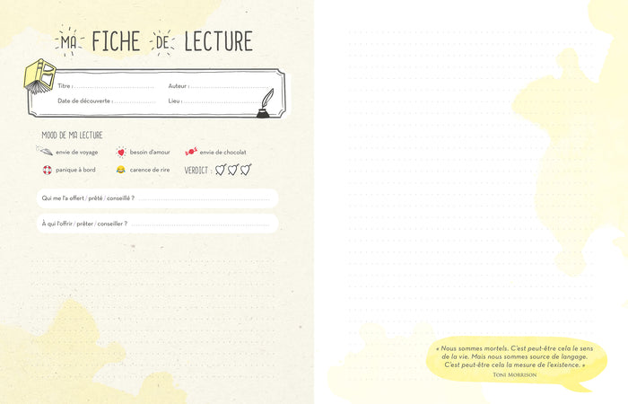 Bibliothérapie - le journal de mes livres: Un carnet à compléter