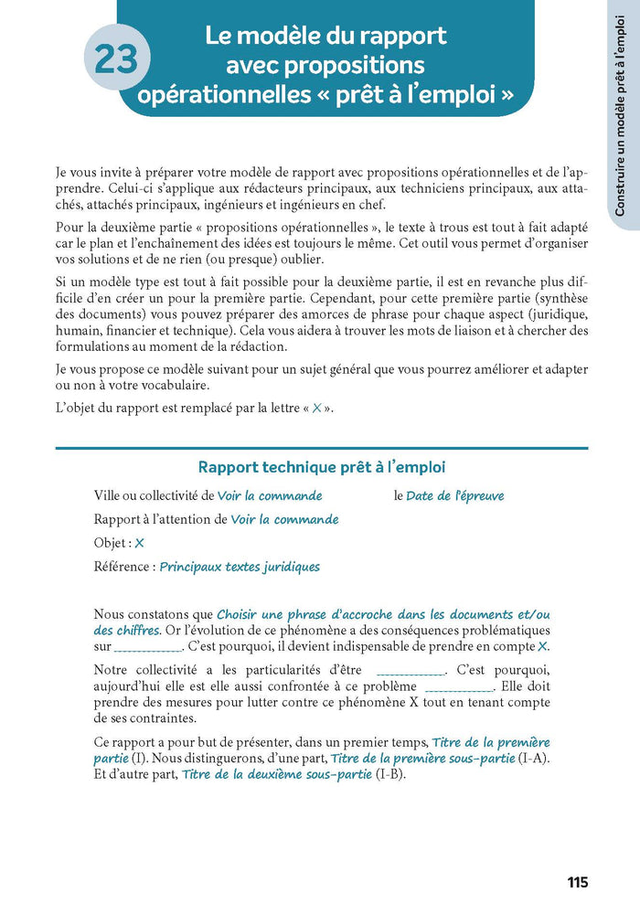 La note et le rapport en pratique